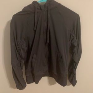 Gray Athletic Zipup hoodie